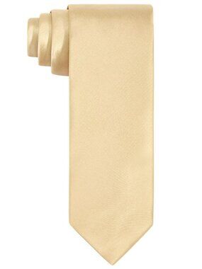 TAYION Mens Classic Fit Tie Necktie One Size Yellow Solid
